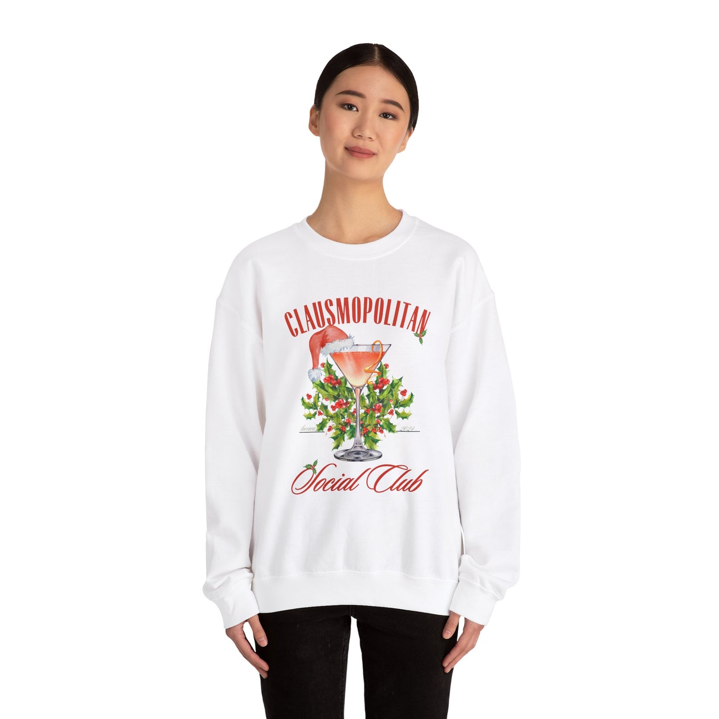 Clausmopolitan Social Club Christmas Sweatshirt