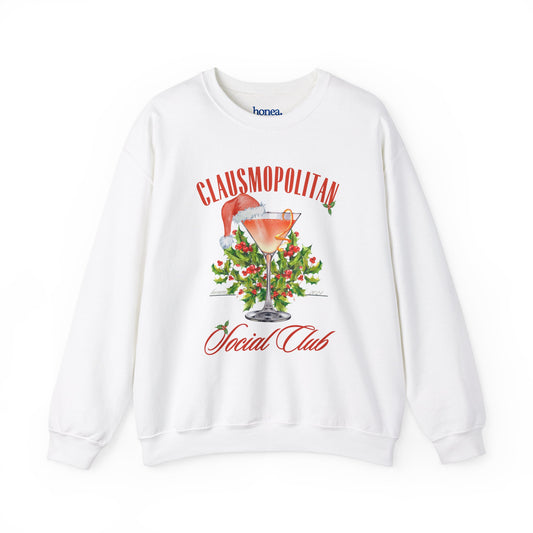 Clausmopolitan Social Club Christmas Sweatshirt