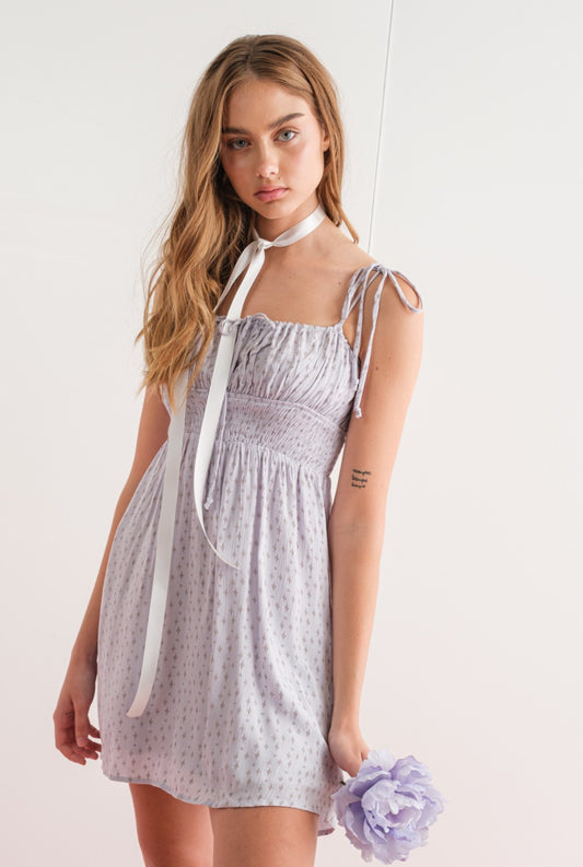 Love me in Lavender Mini Dress