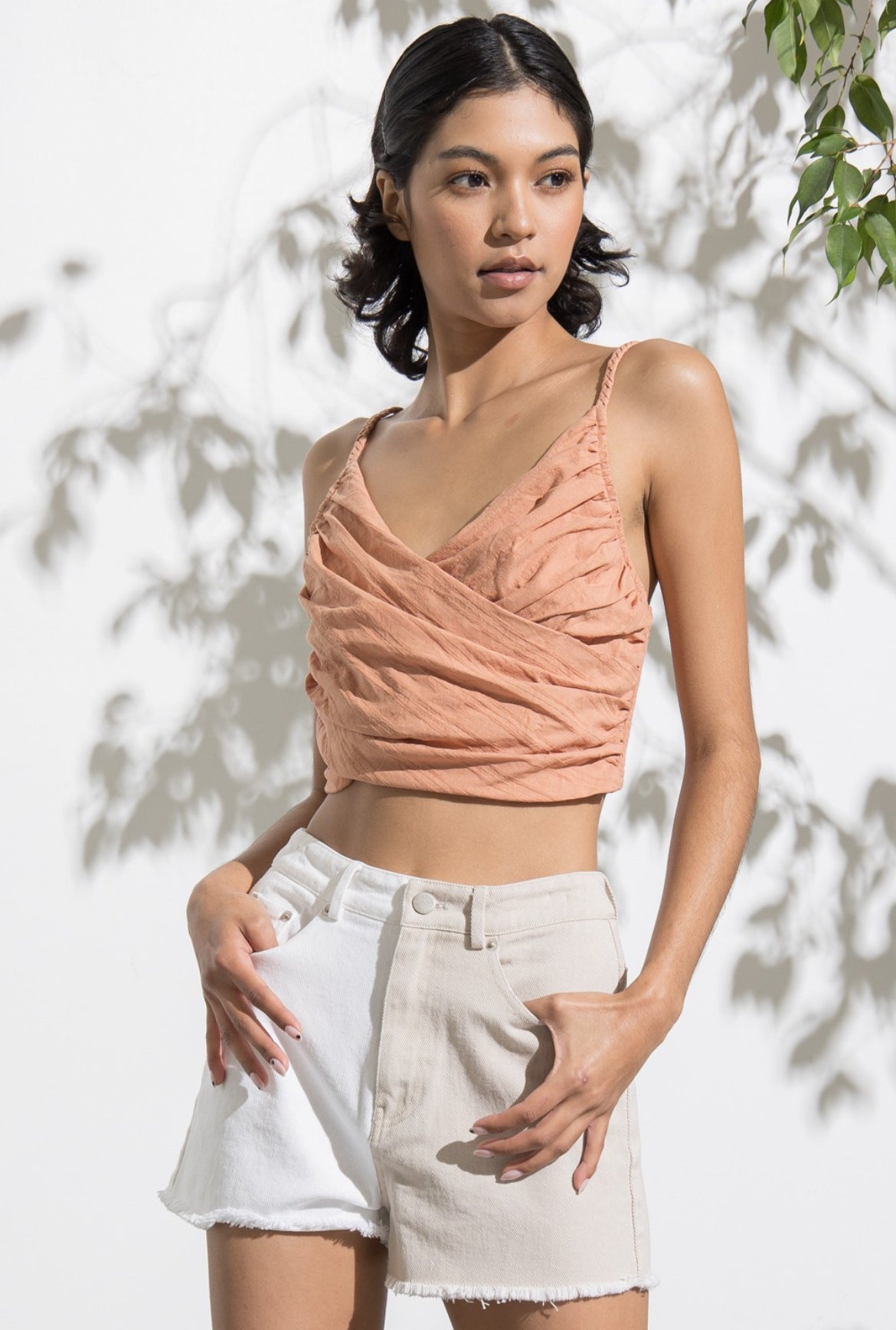 Peach Crop Top